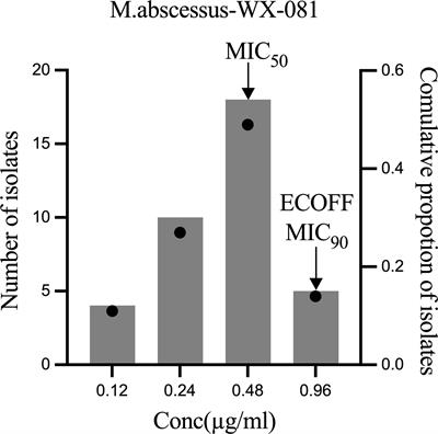 Antibacterial activity of the novel compound Sudapyridine (WX-081) against Mycobacterium abscessus